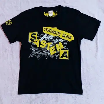 SYSTEMATIC DEATH 시스테마 티셔츠 블랙 S 후드브레인