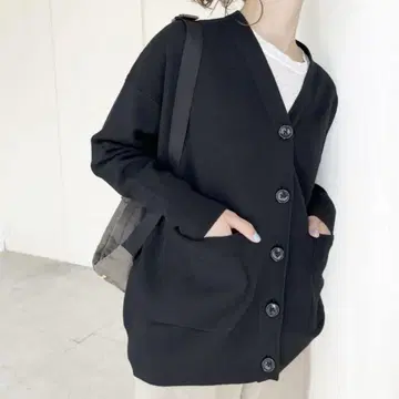 [ Spick&Span ] 더블 자카드 빅 가디건