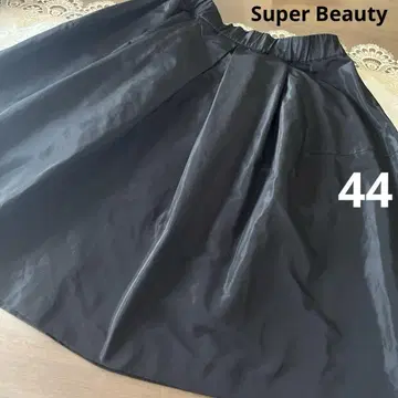 새상품급 빅 사이즈 44 슈퍼뷰티 허리밴딩 플레어 스커트