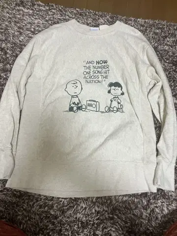 챔피온 x vintage PEANUTS 리버스 위브 L 사이즈