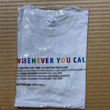 아라시 굿즈 WHENEVER YOU CALL 티셔츠 L 사이즈