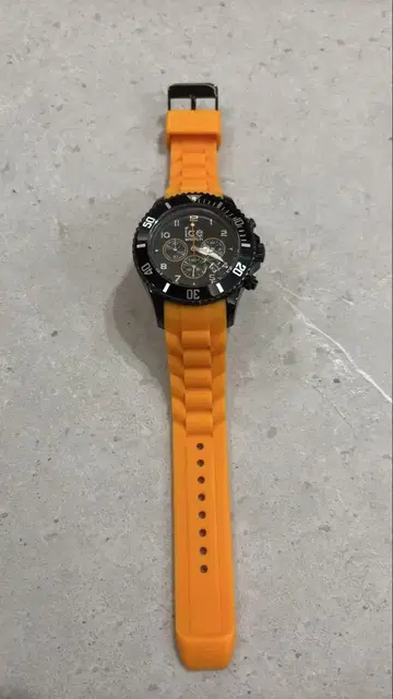 Ice Watch 크로노그래프 손목시계 오렌지/블랙