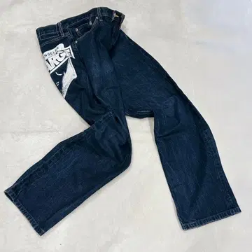 XLARGE 90년대 데님 팬츠 배기 팬츠 와이드 스케이터 빅 루즈