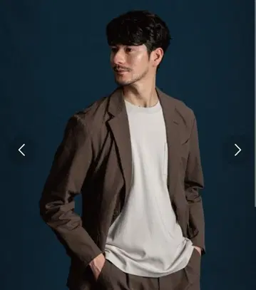 [수분 흡수 속건성 셋업 가능] 시어서커 메쉬 자켓 브라운 M