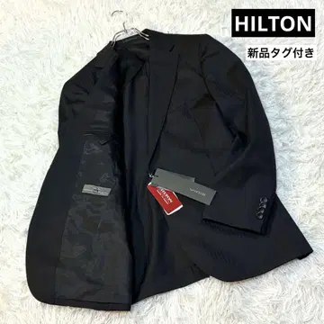 택 포함 새상품 HILTON 테일러드 자켓 퓨어 뉴 울 블랙