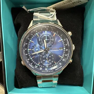 새상품 SEIKO WIRED 크로노그래프 손목시계 AGAW449