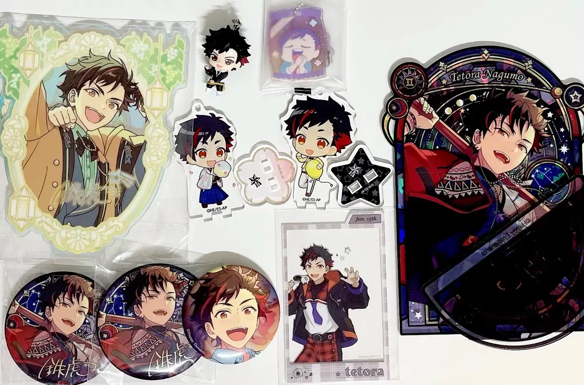 Ensemble Stars! Tetora Suguru Chara Colle SD Vine Acrylic Badge Odekake Bulk
