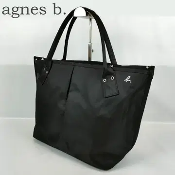 새상품급 agnes b. 아녜스베 토트백 숄더 A4 가능 나일론 블랙