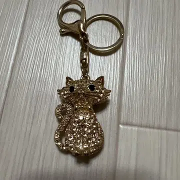 골드 고양이 키홀더 키링