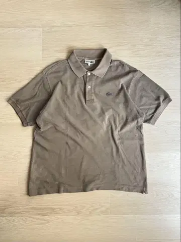 [ 70s~ ] LACOSTE 피케 셔츠 브라운 사이즈 5 올드 프레라코