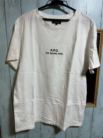 A.P.C. 화이트 티셔츠 L 사이즈