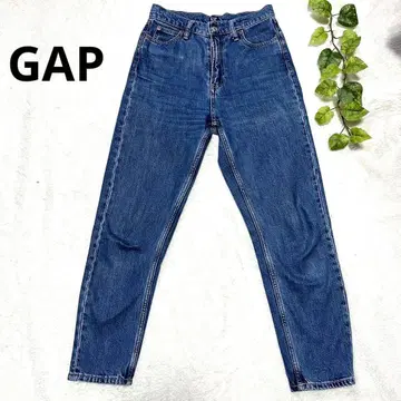 GAP 데님 테이퍼드 팬츠 25 여성용 BLUE S