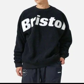 222045 BOA FLEECE BIG LOGO CREWNECK TOP