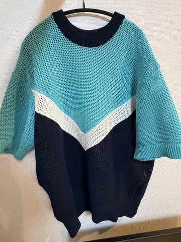 CULLNI 2025 SS BiColor Mesh Knit 풀오버