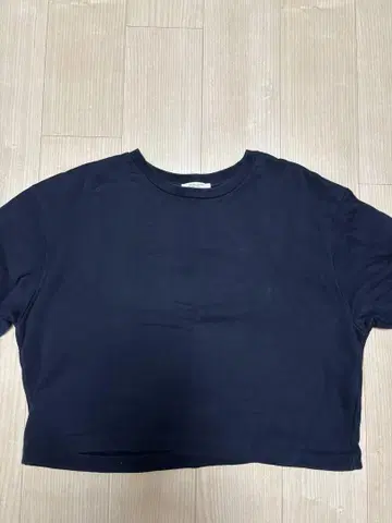 ZARA 오가닉 코튼 네이비 스웨트셔츠