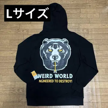 MISHKA 후드티 자수 로고