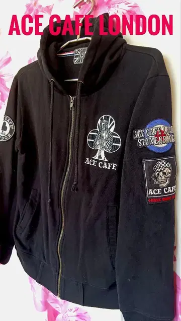 ACE CAFE LONDON 지퍼 후드티 M