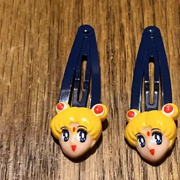 쇼와 레트로 세일러문 헤어 클립 헤어 똑딱핀