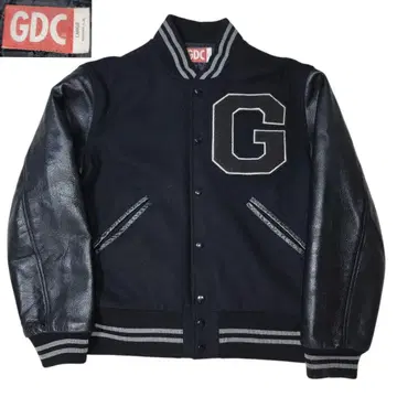 인기 Y2K 04AW  GDC 바시티 자켓 소가죽 레터드 L
