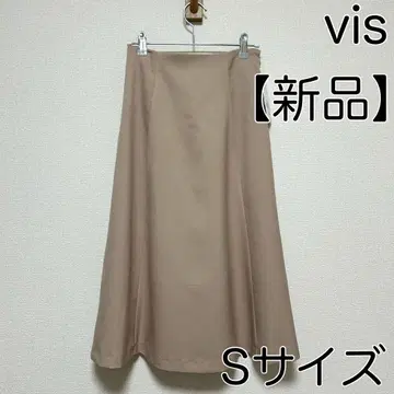 [미사용 새상품] vis 스커트 베이지 S 사이즈