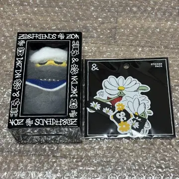 ZO&FRIENDS 팝업 ZOA 봉제 인형 키링 & 스티커