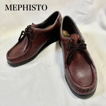 메피스토 로리안 신발 가죽 신발 여성용 레드 브라운 23cm