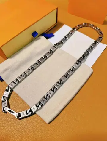 선착순 LV 실버 체인 목걸이