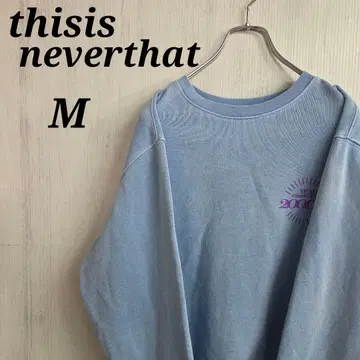 thisisneverthat 맨투맨 M 스카이블루 빅 로고 한국 브랜드