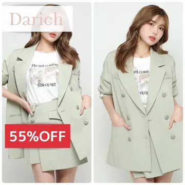 [새상품 세트 판매] Darich 스프링 컬러 상하의 자켓 스커트