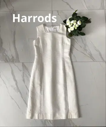 Harrods 해롯 무릎 기장 원피스 슬리브리스 화이트 2
