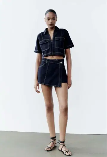 ZARA 데님 셋업