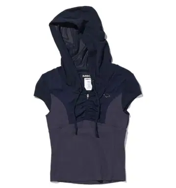 MISCHIEF HOODED TRACK HALF ZIP-UP M 네이비