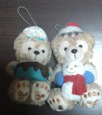 더피 봉제 인형 스트랩 2세트
