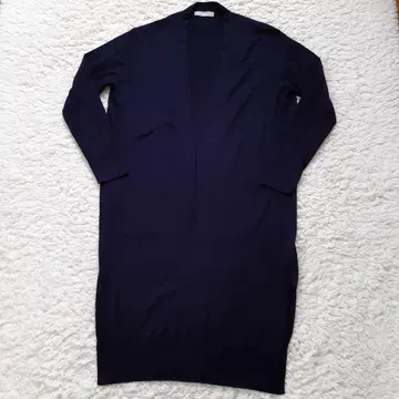 DAMA 다마 컬렉션 롱 가디건 네이비 캐시미어 L