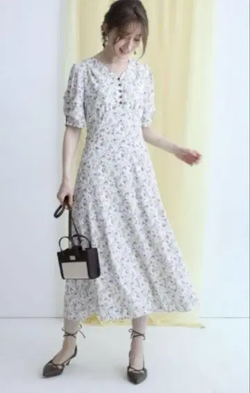 워셔블 플라워 머메이드 원피스 아푸와이저 리셰