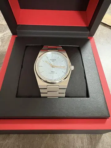 TISSOT PRX 오토매틱 파워매틱80 아이스 블루