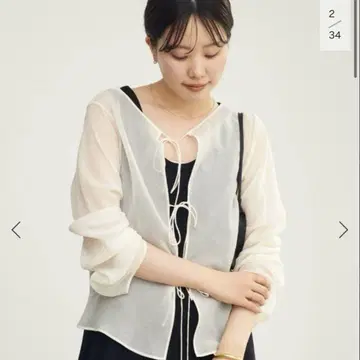 SHEER STRING 블라우스 PLAGE 내추럴