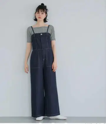 다크 데님 오버롤