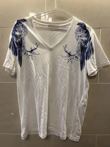 Alexander McQueen 새 프린트 T셔츠 XS 화이트