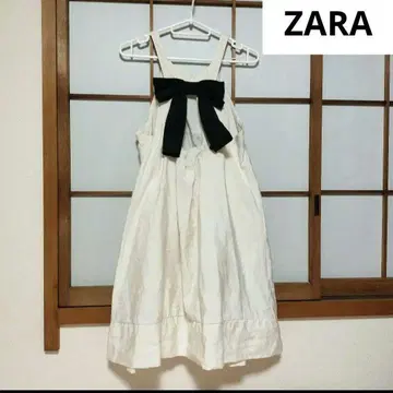 미사용 ZARA 리본 슬리브리스 원피스