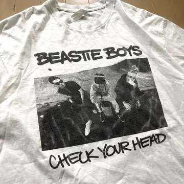 BEASTIE BOYS 비스티 보이즈 밴드 티셔츠 화이트 L