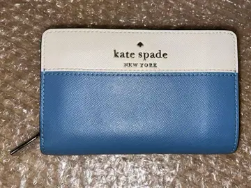 kate spade 접이식 지갑 블루&화이트