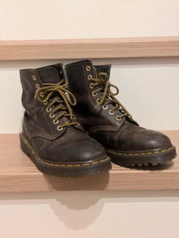 Dr. Martens 브라운 8홀 부츠 24cm