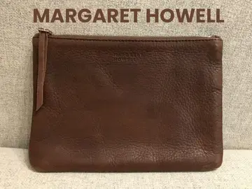 MARGARET HOWELL 브라운 가죽 프래그먼트 케이스