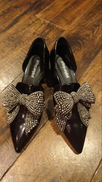 jeffrey campbell 리본 포함 펌프스 블랙 38