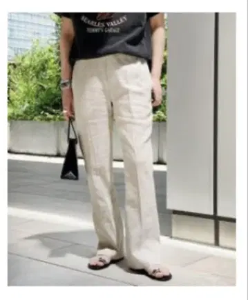 AP STUDIO 린넨 팬츠 내추럴