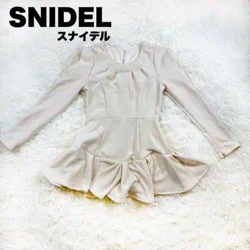 SNIDEL 튜닉 베이지 미니 원피스 0