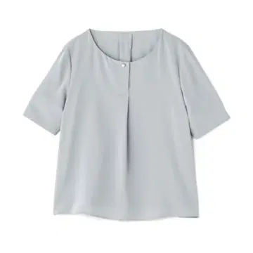 내추럴 뷰티 베이직 펄 버튼 블라우스