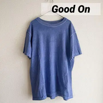 Good On 크루넥 티셔츠 파랑 블루