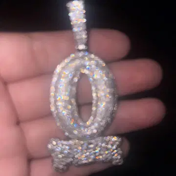 King Von 착용 목걸이 블링블링 O Block 다이아몬드
